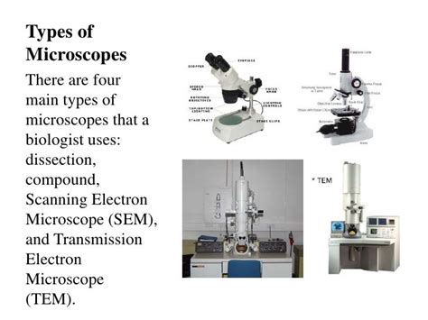 different types of microscope ppt|Ch 01 Microscope Types and Use .